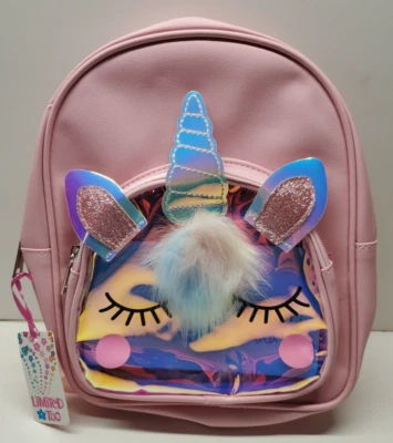 Mini mochila holograma unicórnio para meninas limitada demais (10" x 8" x 4") - Imagem 1 de 4