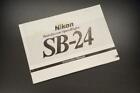 Nikon AF Speedlight SB-24 Instruction Manual