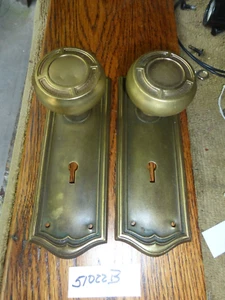 Juego de herrajes para puertas decorativas de latón antiguo vintage de 4 piezas 51022 B - Imagen 1 de 7