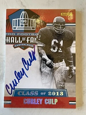 Curley Culp Panini HOF Signatures Class Of 2013 Auto Chiefs - Image 1 of 4