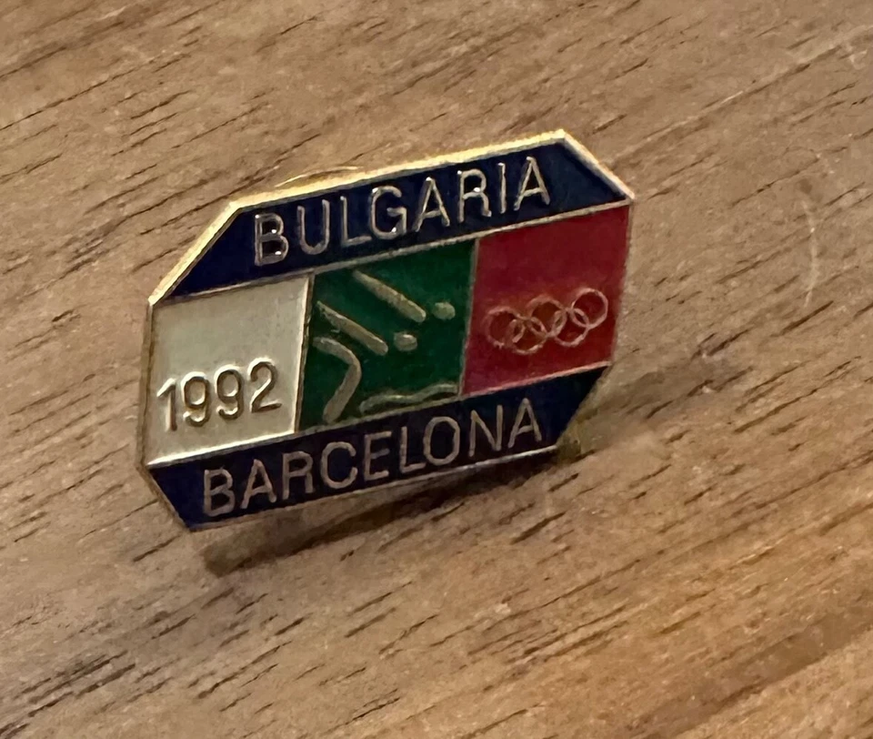 Barcelona 1992 Bulgaria Swimming Team NOC Olympic Pin - Image 1 of 1