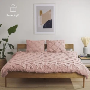 Blumtal Duvet Cover Set Pinch Pleat, UltraSoft Double Bedding 200 x 200 & 50x75  - Picture 1 of 7