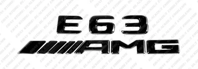 Nuevo negro brillante emblemas logotipos letras para Mercedes-Benz E63 V8 biturbo AMG W211 Foto 1 de 4