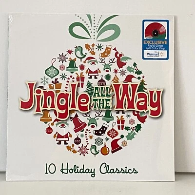 Various Jingle All The Way 10 Holiday Classics UME Records  Vinyl Red & Green LP - Image 1 of 4