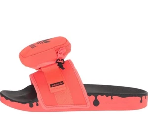 Adidas Pouchylette Orange Slides Size 7 - Picture 1 of 8