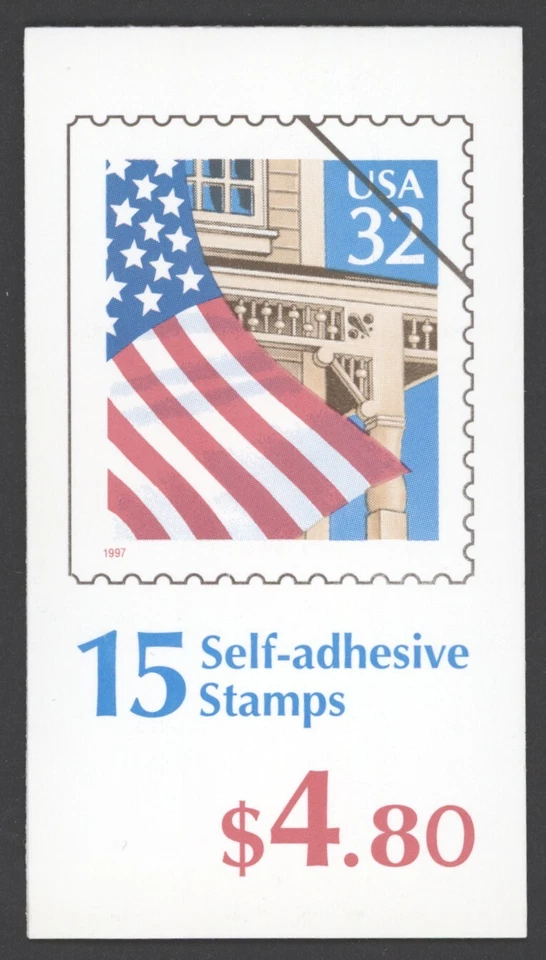 1997 US Scott #BK227A 32c Flag Over Porch Booklet, Sealed - Image 1 of 1