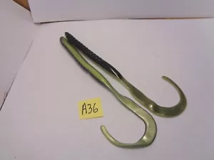 Gusanos de cola rizada a granel de 7 1/2", negros/oliva, 20 unidades (otros nuevos) - Imagen 1 de 8