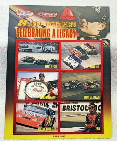 Jeff Gordon 2015 Bristol Post Card - Celebrating A Legacy Cover