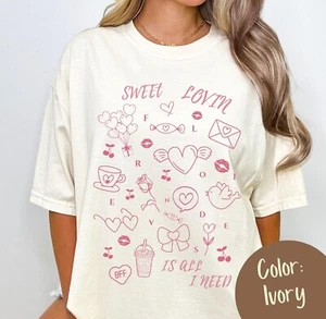Valentine T-Shirt Gift. Shirt for Teenage Girl. Gift for Girlfriends - Picture 1 of 4