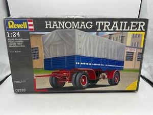 1999 Revell 1/24 Hanomag Trailer #07570 Rubber Tires Open Box Sealed Bags READ! - Picture 1 of 9