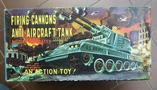 Carro armato antiereo M75 a pile in latta - Anni '60