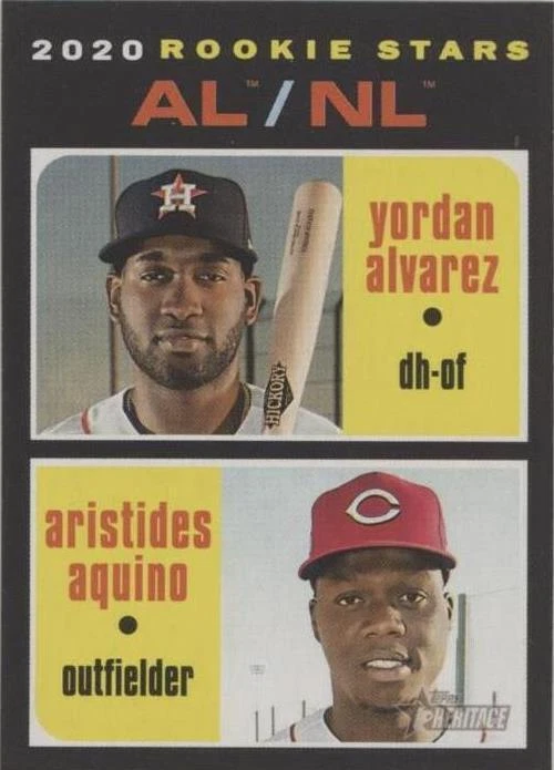 2020 Topps Heritage - Aristides Aquino Yordan Alvarez #54