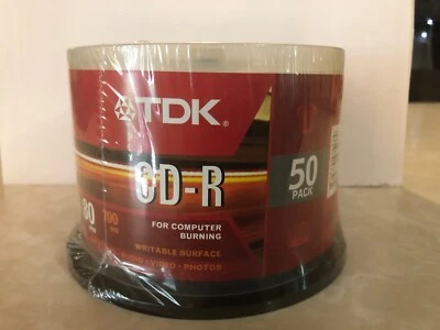 TDK CD-R 48x 80 minute 700 MB/MO 50 CD Pack  - Image 1 of 2