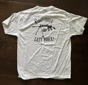 FN Herstal T-Shirt – “First Choice, Last Voice” Tactical Firearm Graphic Large - Picture 1 of 4