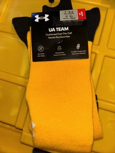 UA Team Yellow Knee High Sock Men’s (7-8.5) - Picture 1 of 3