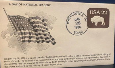 CHALLENGER 51-L DISASTER : DAY OF NATONAL TRAGEDY WASHINGTON DC  28 JAN 1986 - Image 1 of 4