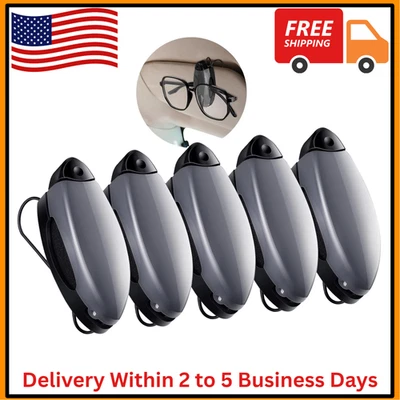 Soporte de clip para para visera de sol de auto de 5 piezas para gafas de sol anteojos tarjeta de boleto Foto 1 de 4