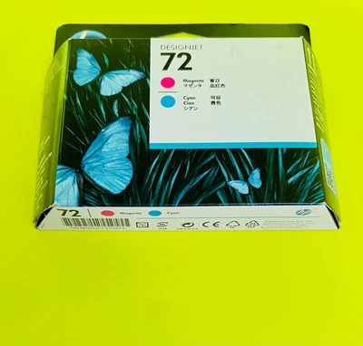 🖨️ Новый! Подлинная печатающая головка HP 72 голубая/пурпурная (C9383A) — срок годности истек. 12/2024 - Изображение 1 из 2