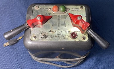 Transformador de doble control American Flyer Lines modelo #9B - vintage - enciende Foto 1 de 2