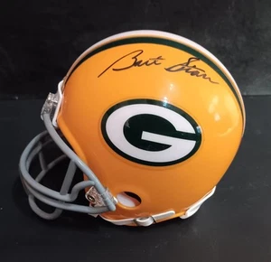 Bart Starr Autographed Mini Helmet - Picture 1 of 6