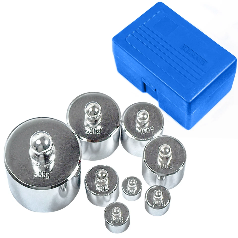 HFS(R) Scale Balance Calibration Weight Set - 10-1000G 8Pc Set With Case