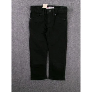 Levis 511 Jeans Youth 4 Black Slim Fit Straight Leg Dark Wash Causal 22X17 - Picture 1 of 16