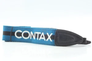[Unused] Contax 645 Genuine Blue and Black Neck Strap From JAPAN - Picture 1 of 8