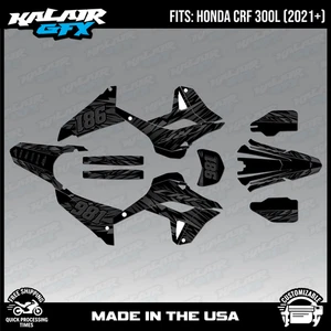 Graphics Kit for Honda CRF300L CRF 300L 2021+  Twitch Series -  Smoke - Bild 1 von 4