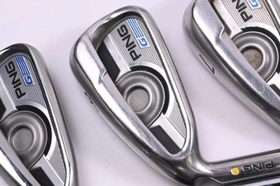 Left Hand Ping G Series Irons / 5-PW / Yellow Dot / Regular Flex Ping AWT 2.0 - Image 1 of 4