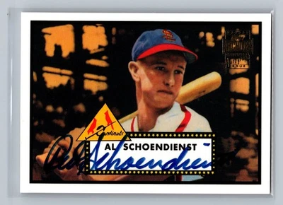 AL RED SCHOENDIENST 2001 TOPPS ARCHIVES BASEBALL 1952 Autograph AUTO Cardinals - Image 1 of 2