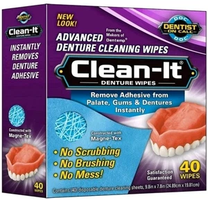 Clean It Prothesentücher - 40 Tücher - Bild 1 von 1