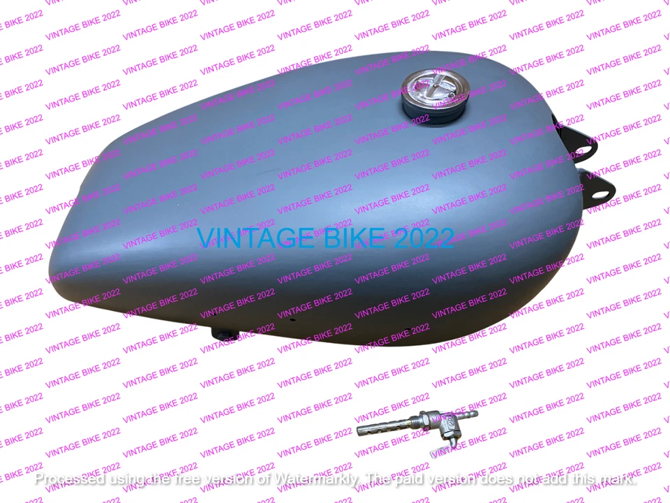 BSA B20 B21 250CC SV OHV CAMBIO DE MARCHA MANUAL ACERO CRUDO TANQUE DE GASOLINA + TAPA DE GRIFO/AJUSTE FO Foto 1 de 4