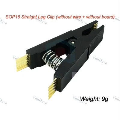 2PCS SOP16 Test Burn-in Clip - Straight Leg Clip Without Wires + Without Board - Image 1 of 3