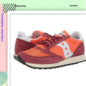 Saucony Jazz Original Vintage Women's Shoe Flame/Maroon/Rouge, Size 5 M - Picture 1 of 8