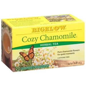 Bigelow Cozy Chamomile Herbal Tea 120 Individually Wrapped Tea Bags 20 Count - Picture 1 of 8