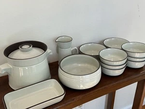 Vintage Huge Lot Denby England Summit Celadon 70s Set Bowls Casserole Mug Dishes - Picture 1 of 15
