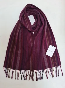 Paul Smith Bufanda Lana Bufanda Universitaria 100% Lana de Cordero - Imagen 1 de 4