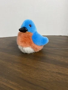 Sammlerstück Plüsch Vogel Real Bird Call Northern Bluebird - Bild 1 von 5