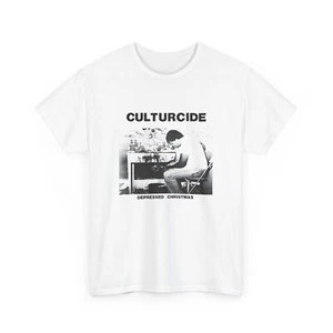 undated outsider music cultureside album depressed christmas reproduction tshirt - Picture 1 of 28