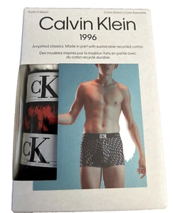 Baule Calvin Klein Uomo (SMALL) 1996 Nuovo con etichette NB3528-911 (CONFEZIONE DA 3) - Foto 1 di 4