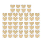 50 PCS Stick Labels Cards off Heart-shaped Stickers Scratch Office