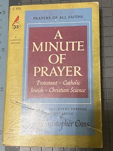 A Minute of Prayer by Christopher Cross, 1954, Pocket Books Press, Paperback - Picture 1 of 2