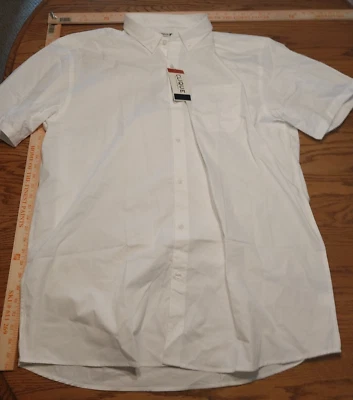 CLIQUE Camisa de vestir blanca manga corta abotonada talla 3XL Foto 1 de 3