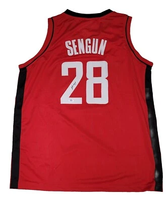 Alperen Sengun Signed Custom Jersey Houston Rockets Colors Sz: XL COA: PSA - Image 1 of 4