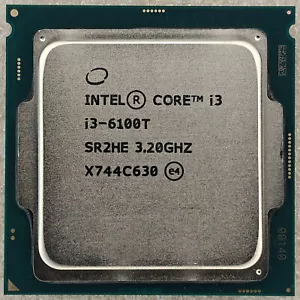 6th Gen Intel Core i3-6100T CPU 3.20GHz Skylake LGA-1151 Dual-Core Desktop SR2HE - Picture 1 of 2
