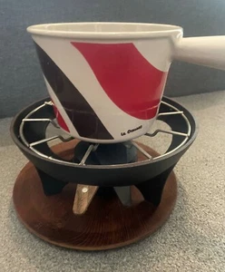 Le Creuset vintage fondue kit retro 1970s - Picture 1 of 7