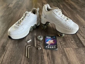 Zapatos para caminar automáticos con rueda de deformación de doble fila invisible Def patines con ruedas - Imagen 1 de 7