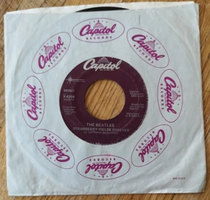 BEATLES - US 1988 Reissue Mono 7": Strawberry Fields Forever/Penny Lane. X-6299 - Picture 1 of 4