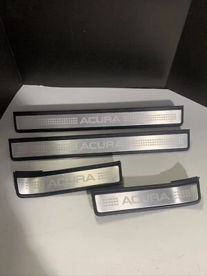 Acura TL Interior Base Model Door Sill Scuff Plate Trim Set 4 2004 05 06 07 08 - Image 1 of 4