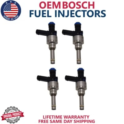 4x OEM Bosch Fuel Injectors For Hyundai 2011-2014 Sonata 2.4L #35310-2G710 - Image 1 of 4